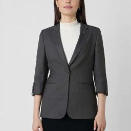 Van Heusen Grey Chequered Blazer-picture-4