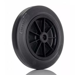 Tente Black Rubber Ageing Resistant Trolley Wheel, 250 Kg, PVR250/50X20LM58-image-37