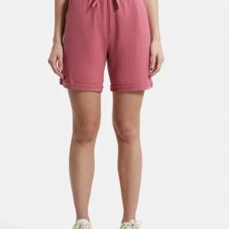 Jockey Punch Pink Mid Rise Sports Shorts-picture-39