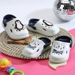 Truffle Collection Girls White & Blue Clogs-image-95