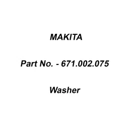 Makita Washer for ELM4611, Part No 671.002.075-42