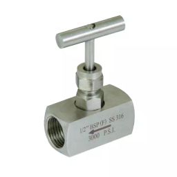 Generic 3000-6000-10000 PSI Pressure Needle Valve-Silver-1