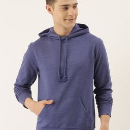 ARISE Men Blue Solid Hooded Sweatshirt-image-40
