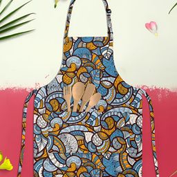 ArtzFolio Brown & White Printed Cotton Aprons-image-67