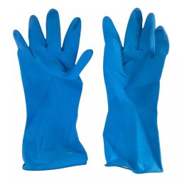PRIDE Rubber Hand Gloves Full Fingered Blue 45 g-image-82