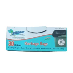 Shagun Garbage Bag Medium 48x53 cm Black, S-202 (Roll of 30)-image-31