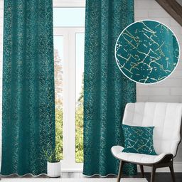 Myntra Elegant Homes Set Of 2 Blue Velvet Door Curtains-picture-23