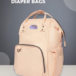 Mi Arcus Vegan Leather Diaper Bag - Cream-14
