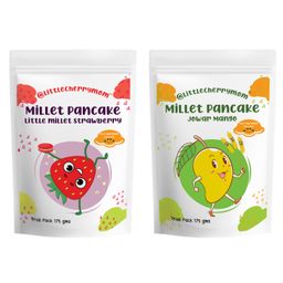 Littlecherrymom Super Millets Pancake Combo -  Little Millet Strawberry Jowar Mango - 175g Each-14
