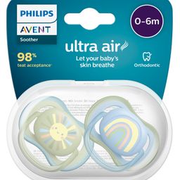 Avent Soother Air Orthodontic Pacifiers Pack of 2 - Blue-14