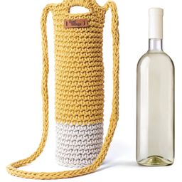 Kind Strings Yellow & White Sling Bottle Cover - 310 g-15