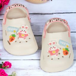 Lil Lollipop Bunny Applique Detailed Anti Slip Slingback Clogs - Cream-image-62
