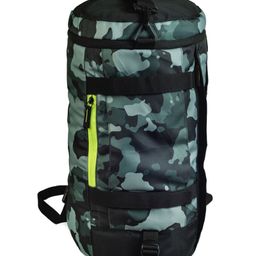 QIPS Gym Bag Cum Backpack -1549-Comouflage grey-picture-22