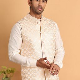 Anouk Woven Design Nehru Jacket-2