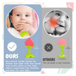 BOXOT IMPEX Fruit Shaped Silicone Stand Teether (Desine & Color may vary) image 2