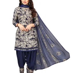 Sidhidata Printed Silk Crepe Unstitched Dress Material-image-90