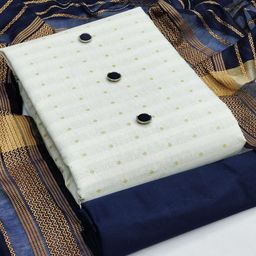 SAINOOR Geometric Woven Design Unstitched Dress Material-image-96