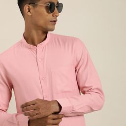 encore by INVICTUS Men Classic Slim Fit Opaque Casual Shirt-image-45