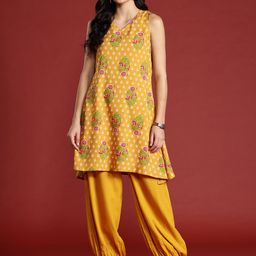 Anouk Floral Printed Kurta with Salwar image 2