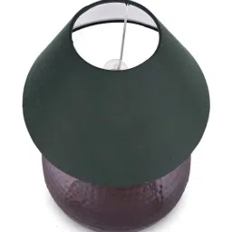 Homesake Copper Antique Hammered Pitcher Table Lamp with Green Shade (Bulb Included) - Set of 1 image 4