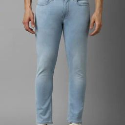Louis Philippe Blue Cotton Smart Fit Jeans-picture-46