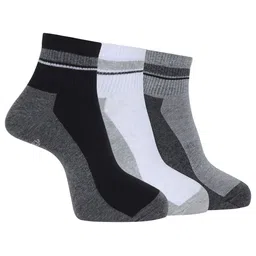 Dollar Men Pack Of 3 Colourblocked Ankle Length Socks-picture-3