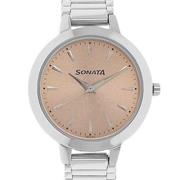 Sonata Elite Women Silver Analogue watch NL8141SM01-image-85