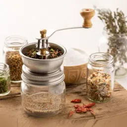 Kilner Transparent Glass Kilner Seasoning Grinder with Lid (250 ml)-picture-30