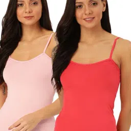 Lady Lyka Multicolor Cotton Camisole (Pack Of 2)-image-62