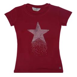 Gini & Jony Kids Maroon Embellished Top-image-12