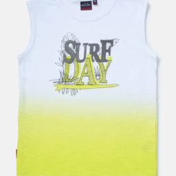 Gini & Jony Kids Yellow Printed T-Shirt-image-58