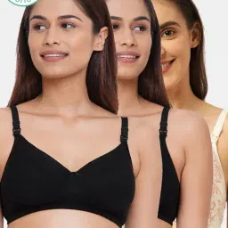 Inner Sense Multicolor Printed Maternity Bra (Pack of 3)-image-29