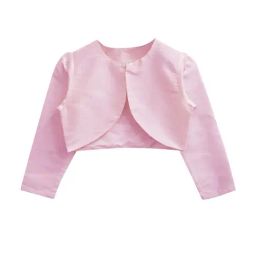 A.T.U.N. Baby Pink Solid Full Sleeves Shrug-image-16