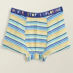 XY Life Kids Blue & Yellow Striped Trunks-image-84