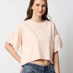 Pepe Jeans Pink Cotton Regular Fit T-Shirt-22
