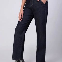 Kotty Blue Straight Fit High Rise Jeans-image-56