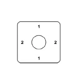 Kaycee AC Rotary Switch Two Way, No Off 90° 40 Amp Single Phase, SRPM313A image 2
