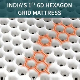 Sleepyhead Technic Hybrid Grey Foam 3 Zone 6D Hexagon Grid Mattress With 3 Zone Pocket Spring image 3