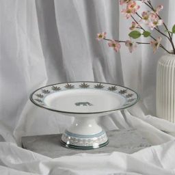 India Circus by Krsnaa Mehta Gardenia Dreams White Bone China Cake Stand-image-33