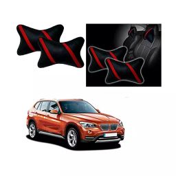 Auto Pearl Strip Red Car Neck Cushion/Neck Pillow Compatible with BMW X1-35