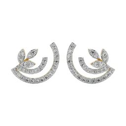 Emori 18k Yellow Gold & Diamond Glamorous Stud Earrings-image-10