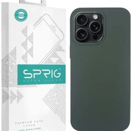 Sprig Liquid Silicone Back Cover for APPLE iPhone 15 Pro (Green)-image-71