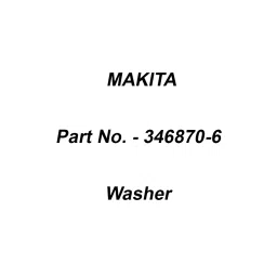 Makita Washer 5.8x26x2 for , Part No 346870-6-12