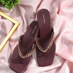 Clog London Women's Burgundy Thong Sandals-picture-44