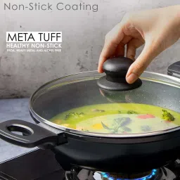 Wonderchef Duralite 24cm Die-Cast Kadhai With Lid image 3