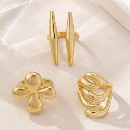 OOMPH Gold Casual Rings-image-57