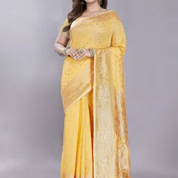 Rani Saahiba Woven Design Ethnic Motifs Zari Chanderi Saree-picture-44