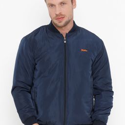 Plutus Men Blue Solid Water Resistant Bomber-10