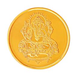 Muthoot Pappachan Swarnavarsham Ganesha 22k (916) 8gm Yellow Gold Coin-image-80