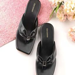 Clog London Women's Black Thong Sandals-image-57
